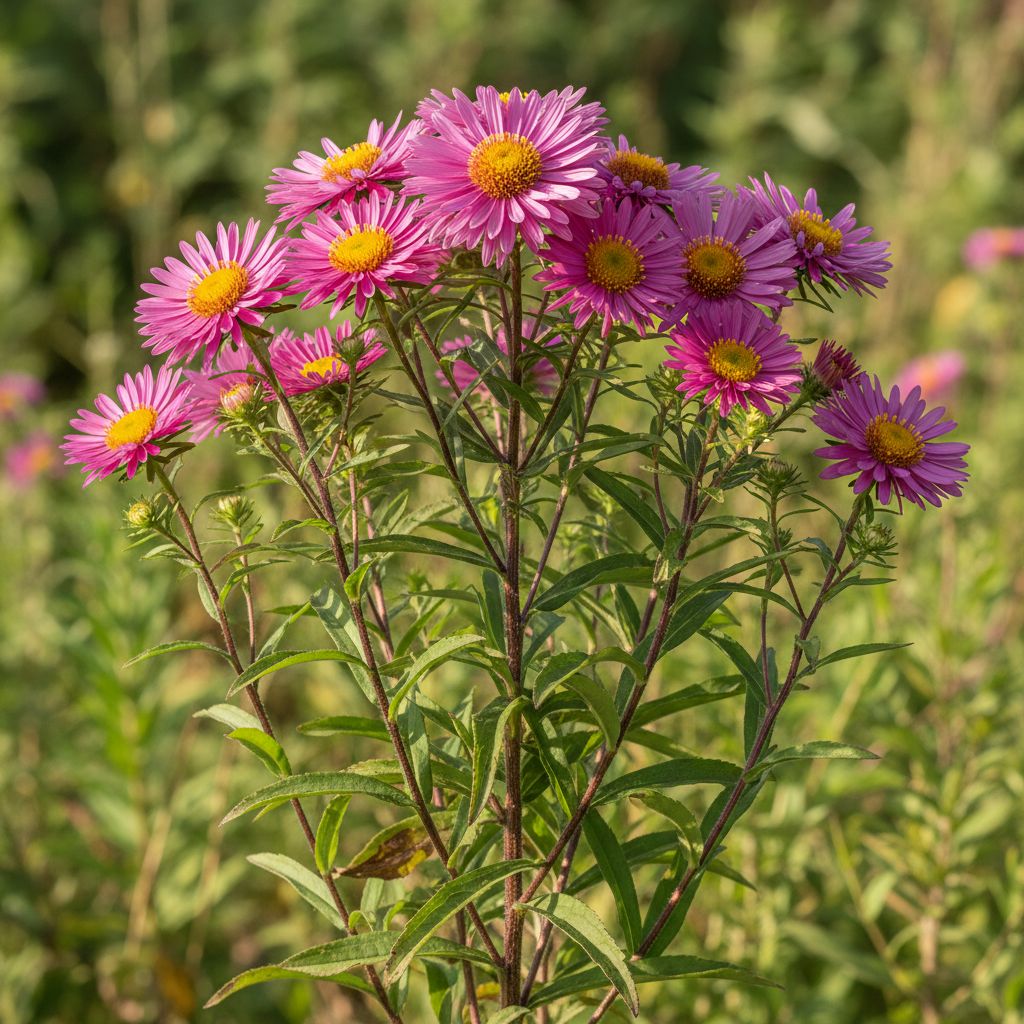 Фото Астра новоанглийская Andenken an Alma Poetschke (Symphyotrichum novae-angliae 'Andenken an Alma Poetschke')
