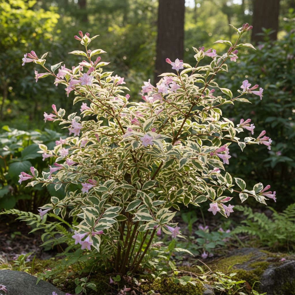 Фото Вейгела цветущая Monet (Weigela florida Monet)