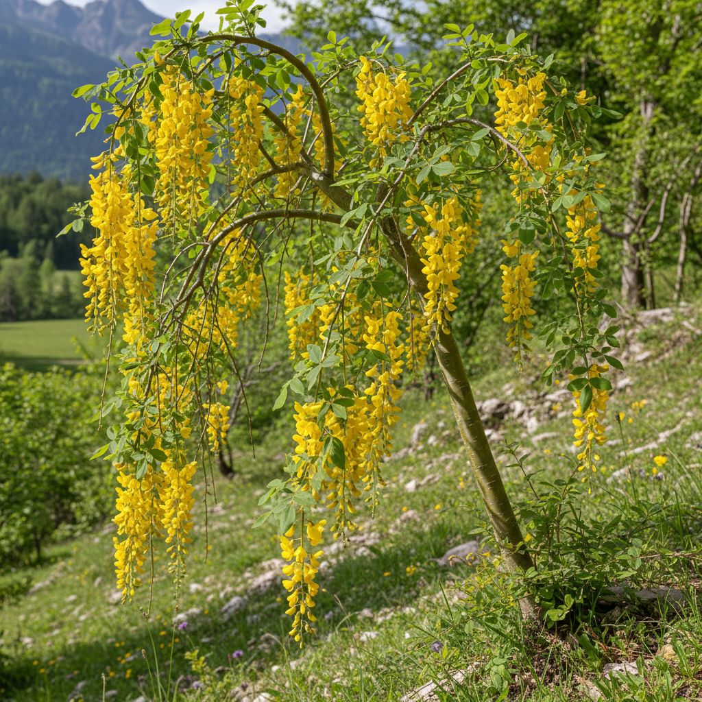 Фото Бобовник альпийский Pendulum (Laburnum alpinum 'Pendulum')