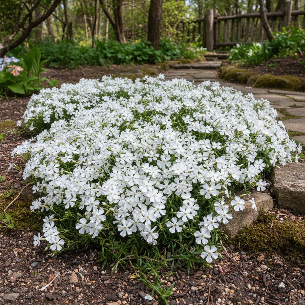 Фото Флокс шиловидный Alba (Phlox subulata Alba)
