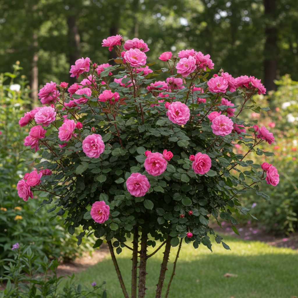 Фото Роза Pink Knock Out (Флорибунда) (Rosa Pink Knock Out)