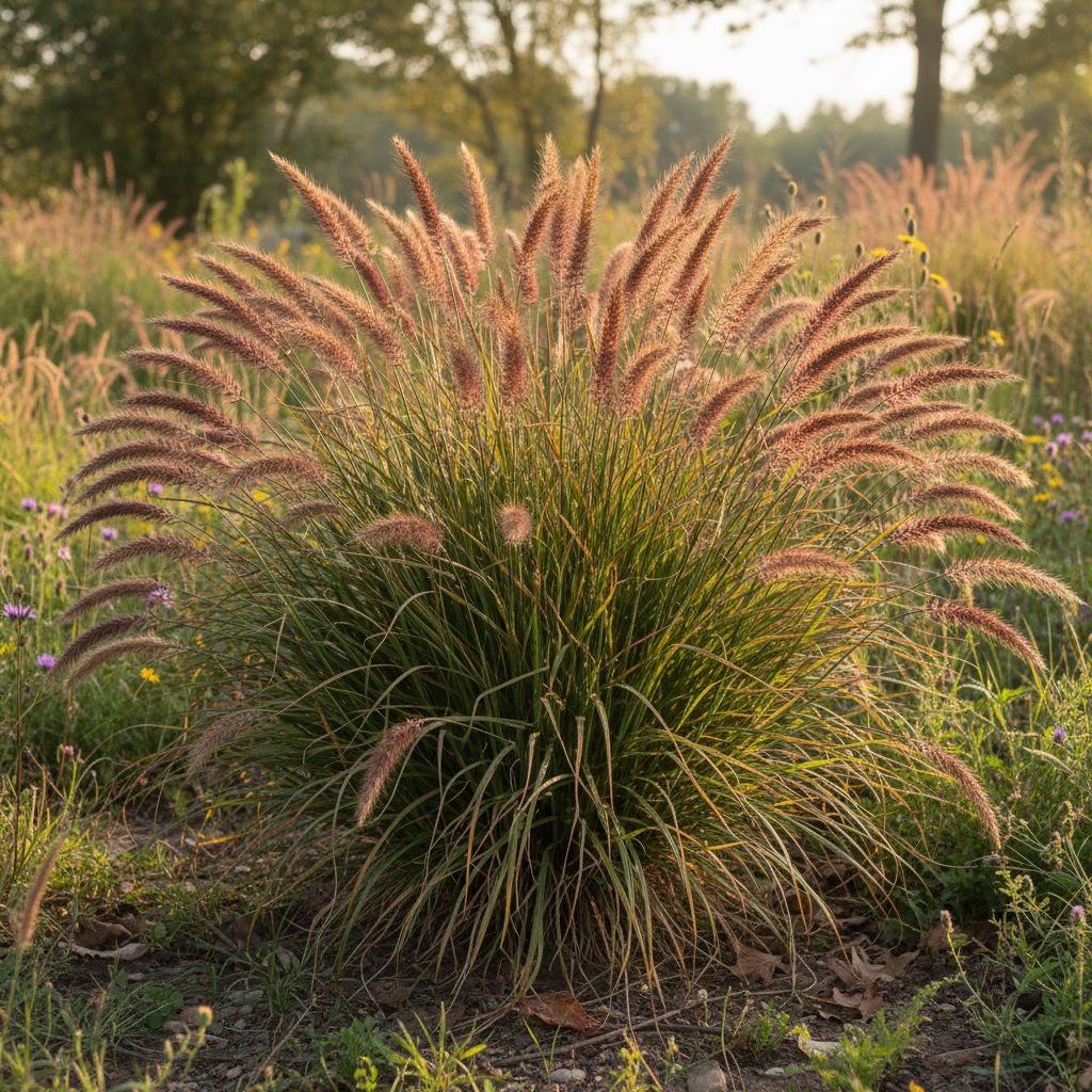 Фото Пеннисетум лисохвостый Red Head (Pennisetum alopecuroides Red Head)