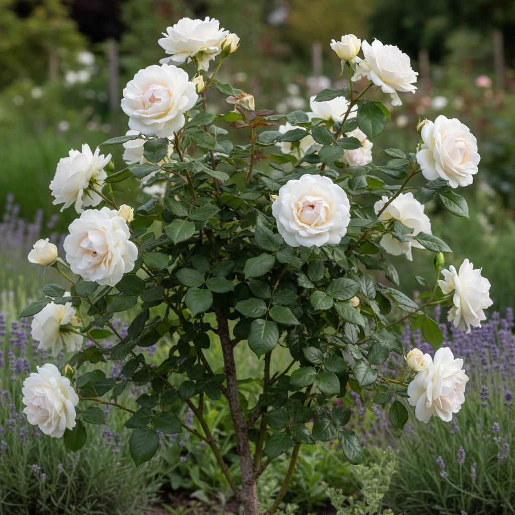 Фото Роза White Meilove (Флорибунда) (Rosa White Meilove)