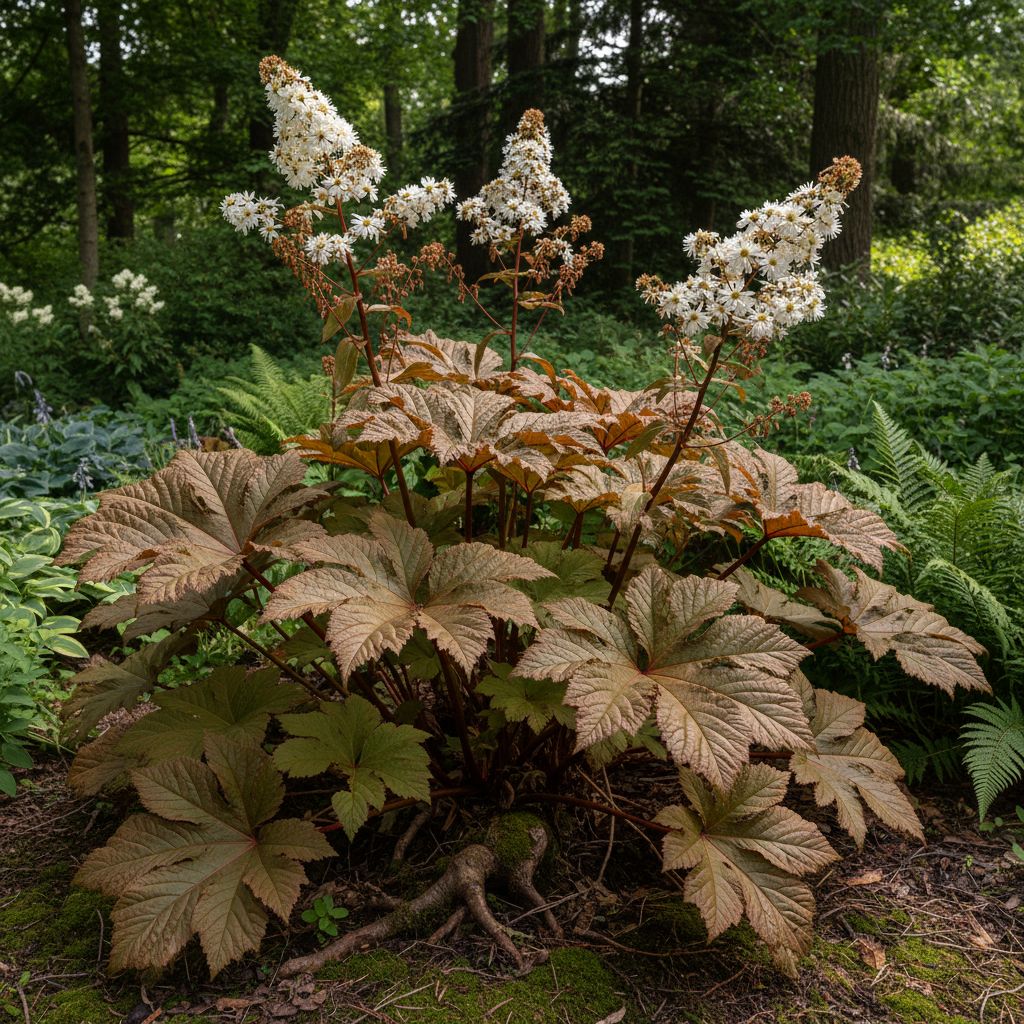 Фото Роджерсия каштанолистная Bronze Peacock (Rodgersia aesculifolia Bronze Peacock)