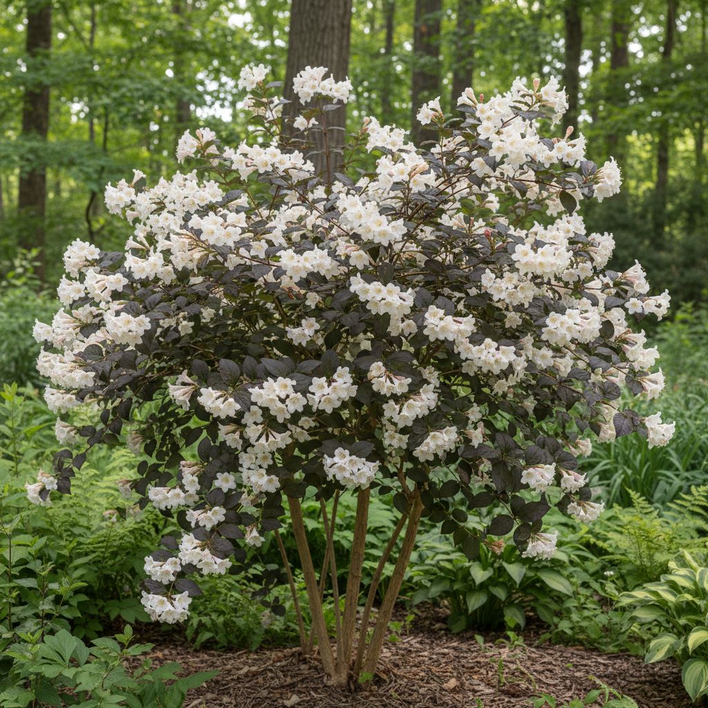 Фото Вейгела Ebony and Ivory (Weigela florida 'Ebony and Ivory')