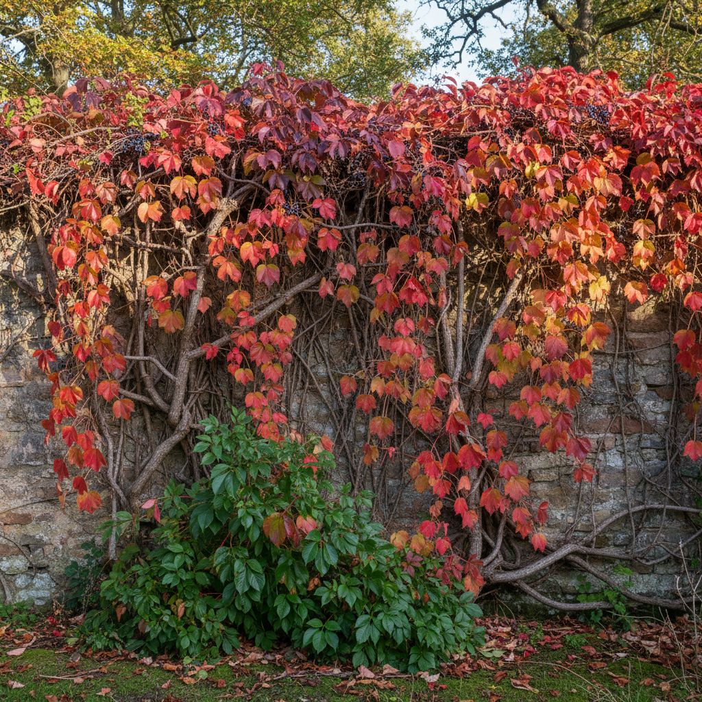 Фото Виноград триостренный Veitchii (Parthenocissus tricuspidata 'Veitchii')