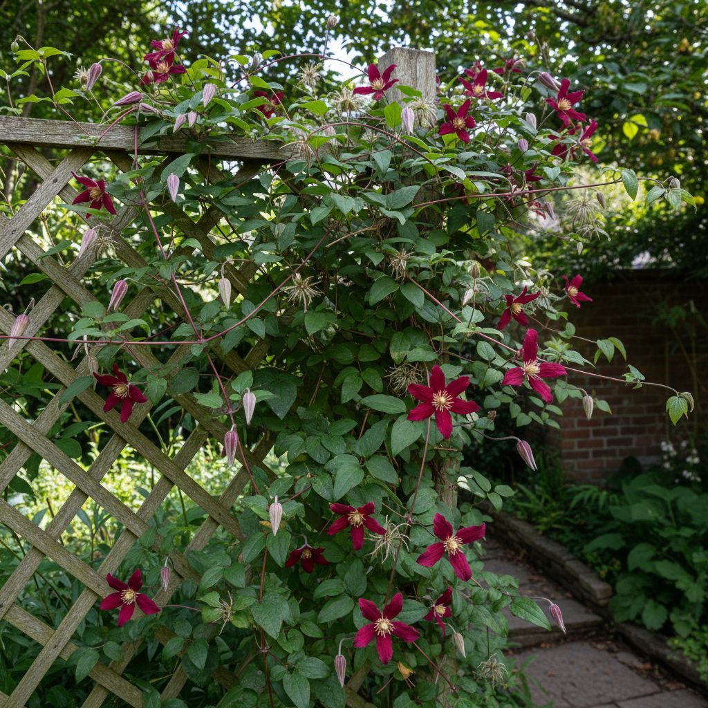 Фото Клематис Julia Correvon (Clematis 'Julia Correvon')