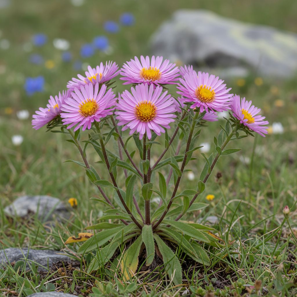 Фото Астра альпийская Beauty Rose (Aster alpinus 'Beauty Rose')
