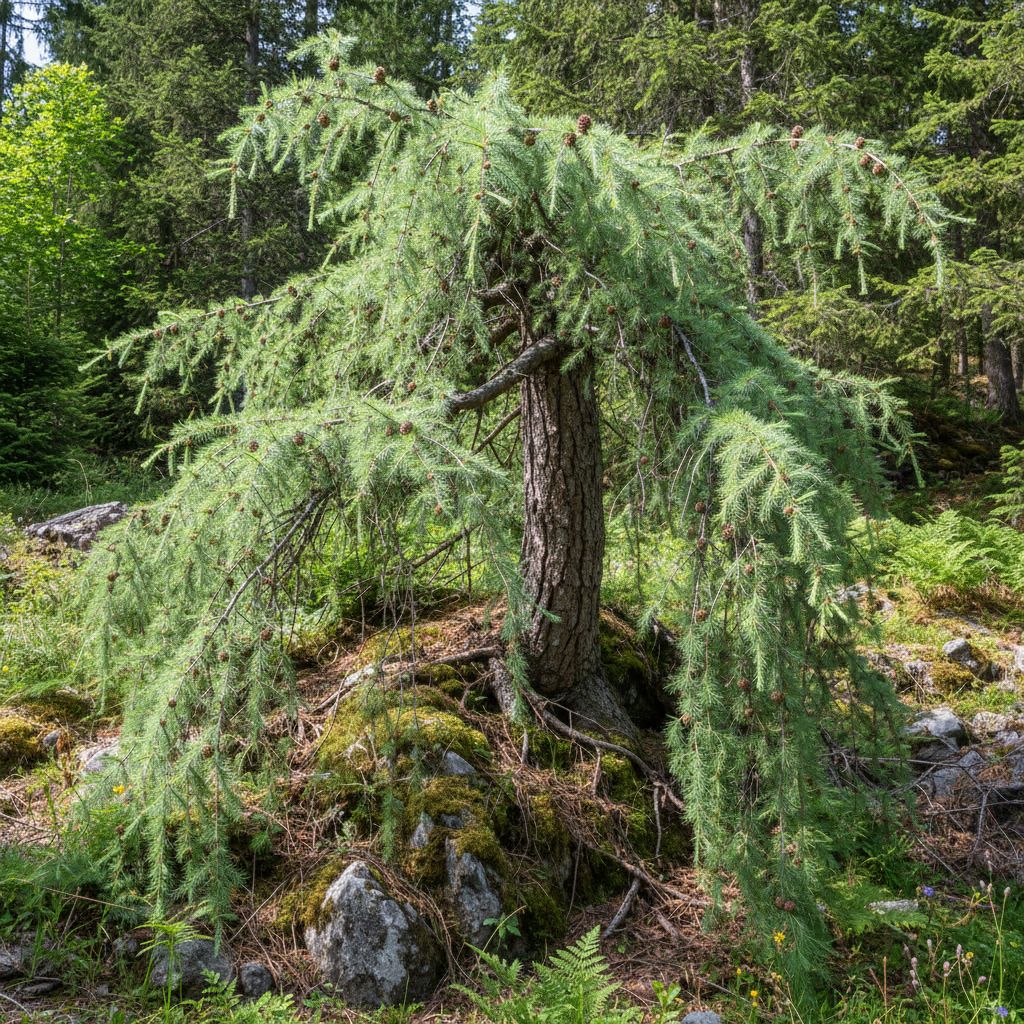 Фото Лиственница европейская Julians Weeper (Larix decidua Julians Weeper)