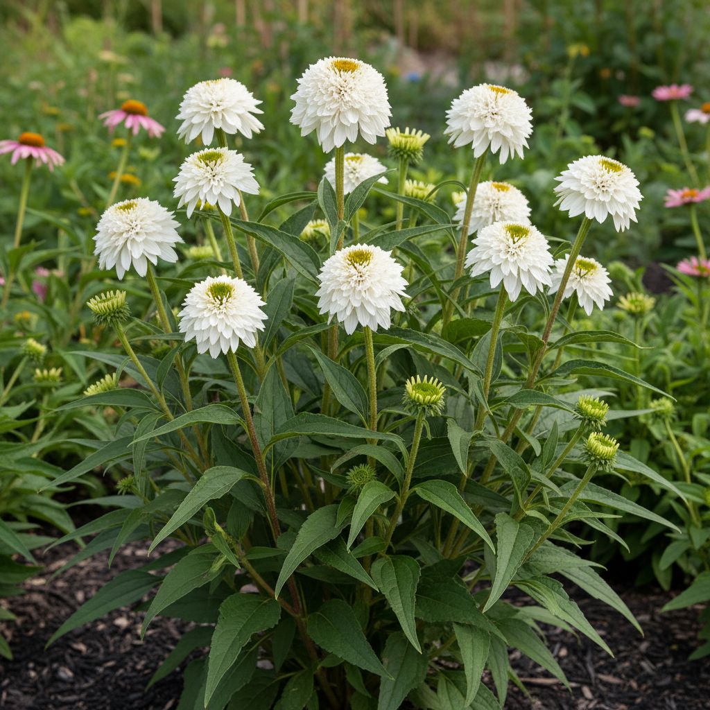 Фото Эхинацея White Double Delight (Echinacea purpurea White Double Delight)