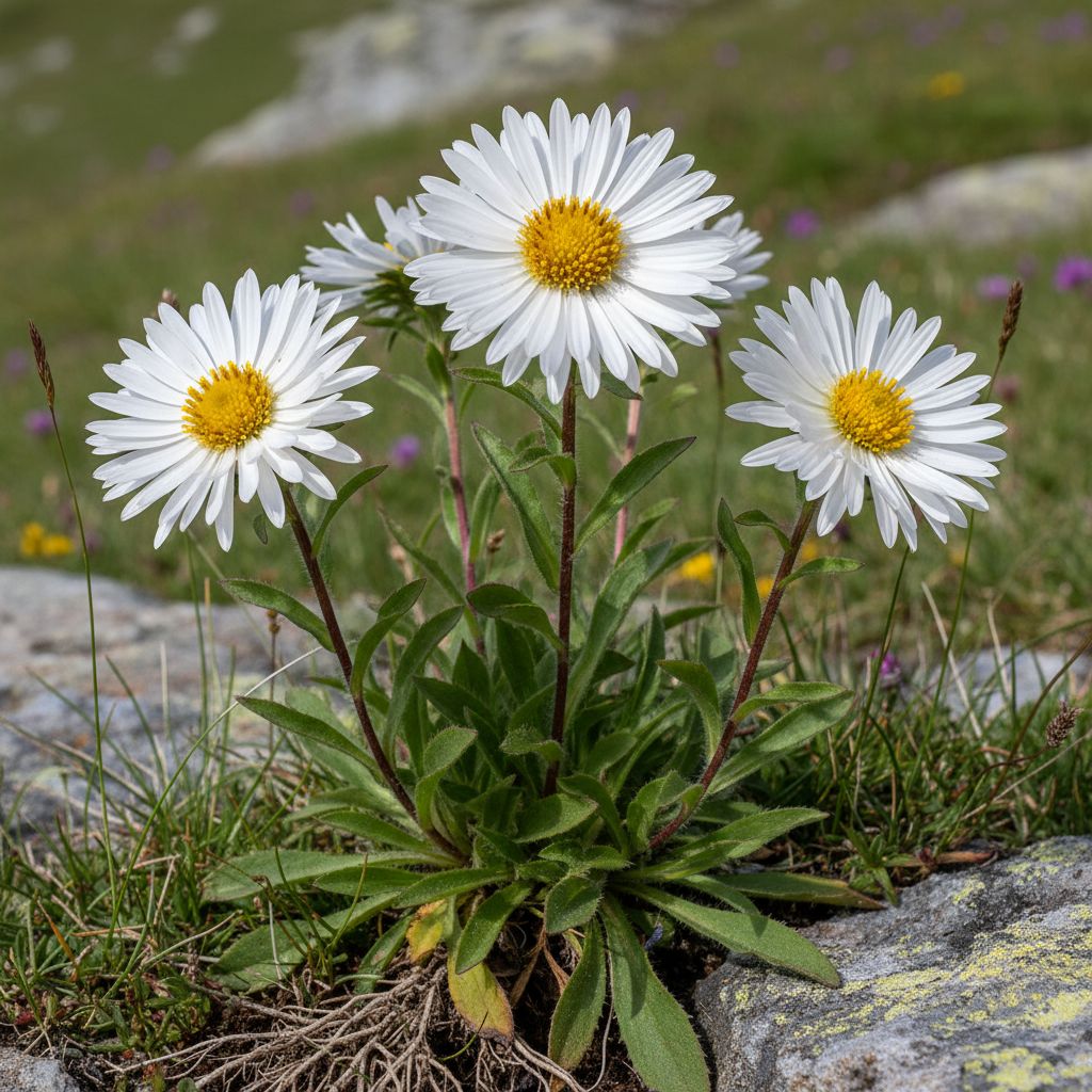 Фото Астра альпийская Beauty White (Aster alpinus 'Beauty White')