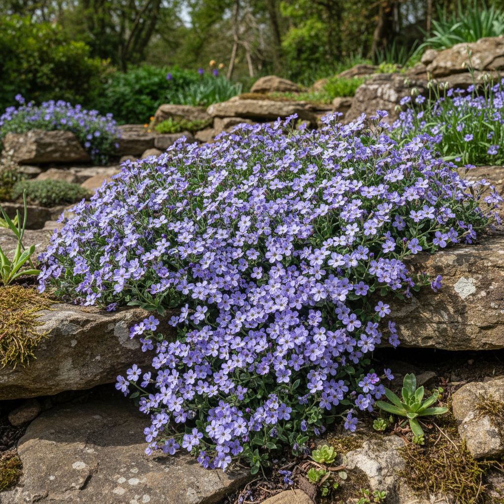 Фото Обриета гибридная Audrey F1 Early Blue Shades (Aubrieta x cultorum 'Audrey F1 Early Blue Shades')