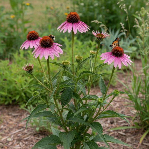 Фото Эхинацея пурпурная Leuchtstern (Echinacea purpurea Leuchtstern)