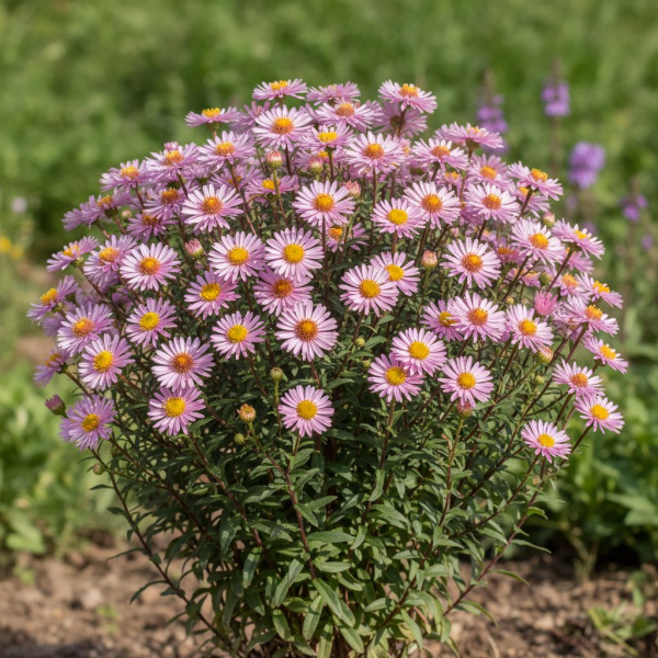 Фото Астра кустарниковая Pink Beauty (Aster dumosus Pink Beauty)