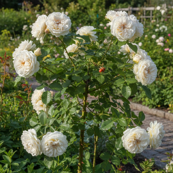 Фото Роза Uetersener Klosterrose (Плетистая) (Rosa 'Uetersener Klosterrose')