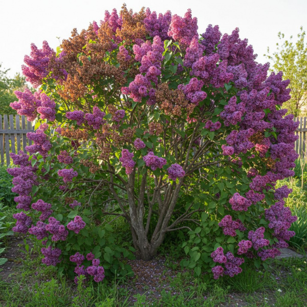 Фото Сирень обыкновенная Изобилие (Syringa vulgaris 'Izobilie')