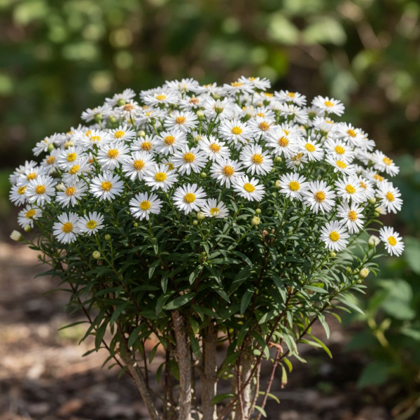 Фото Астра кустарниковая Snowsprite (Aster dumosus Snowsprite)