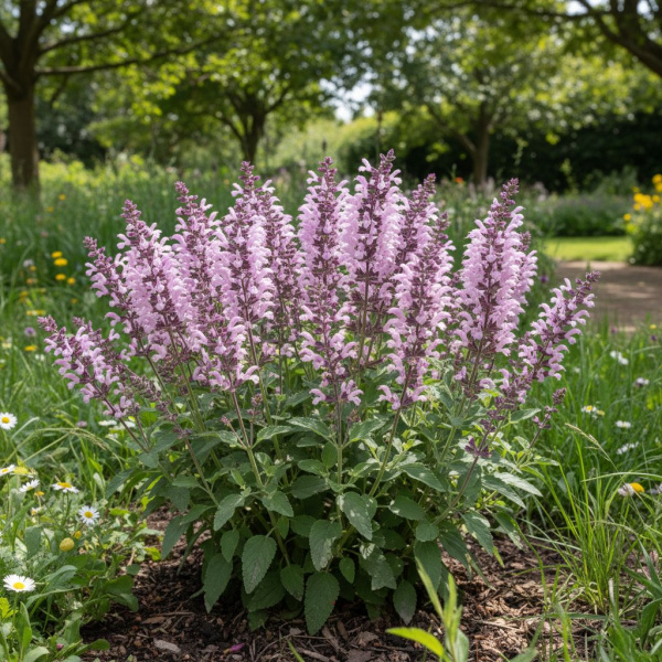 Фото Шалфей дубравный Sensation Compact Sky Rose (Salvia nemorosa Sensation Compact Sky Rose)