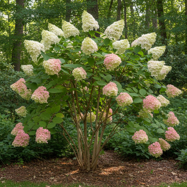 Фото Гортензия метельчатая Pinkachu (Hydrangea paniculata Pinkachu)