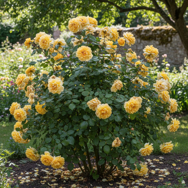 Фото Роза Golden Meillandina (Миниатюрная) (Rosa Golden Meillandina)