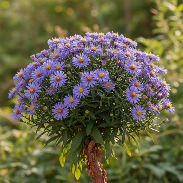 Фото Астра кустарниковая Blaubox (Aster dumosus Blaubox)