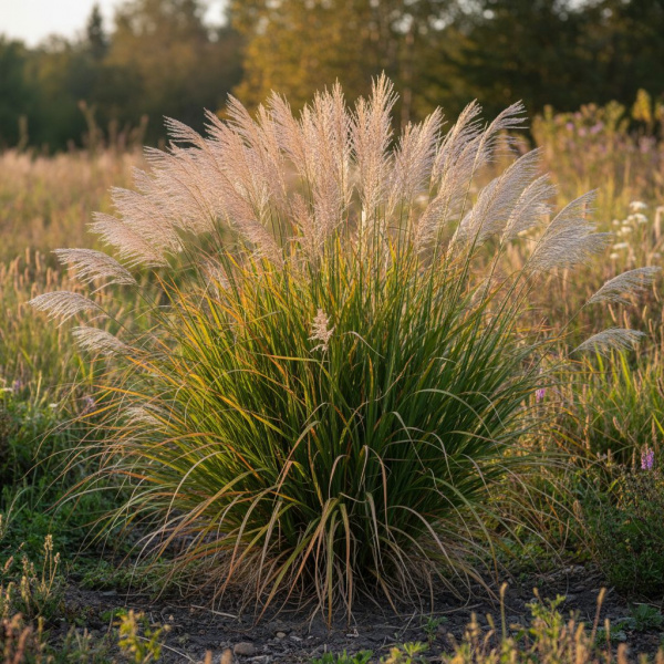 Фото Мискантус китайский Graziella (Miscanthus sinensis Graziella)
