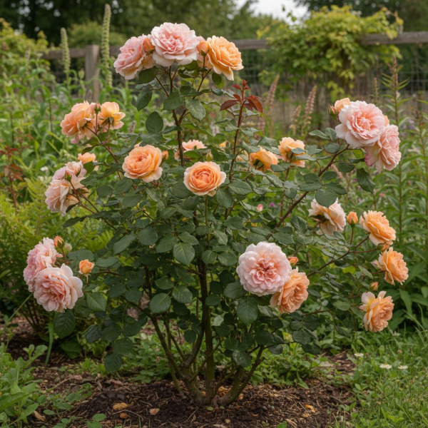 Фото Роза The Compasion.Friends (Флорибунда) (Rosa The Compasion.Friends)