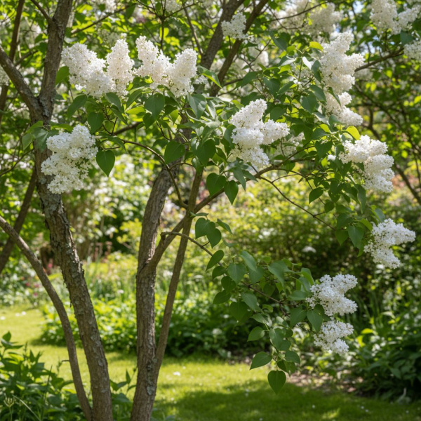 Фото Сирень обыкновенная Schneewittchen (Syringa vulgaris Schneewittchen)