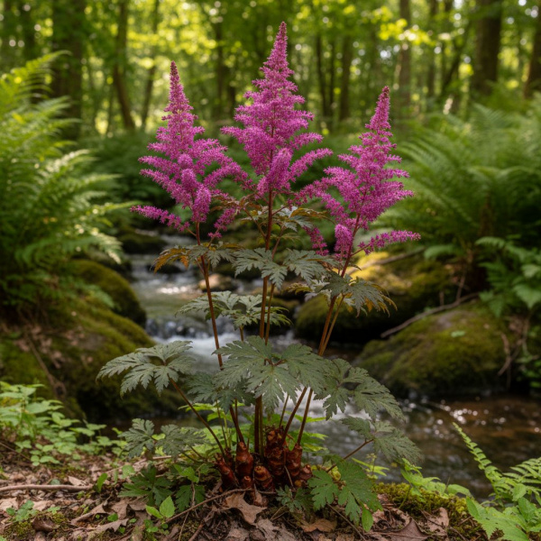Фото Астильба Purple Rain (Astilbe Purple Rain)