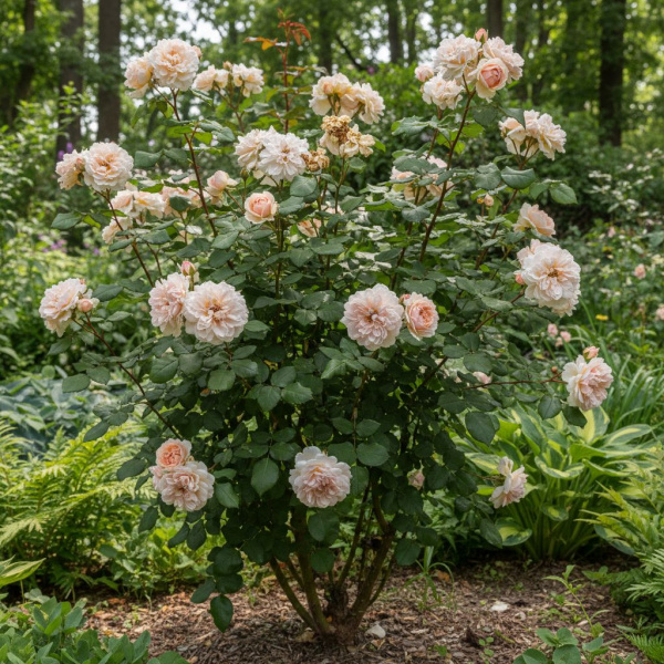 Фото Роза Genevieve Orsi (Флорибунда) (Rosa 'Genevieve Orsi' Floribunda)