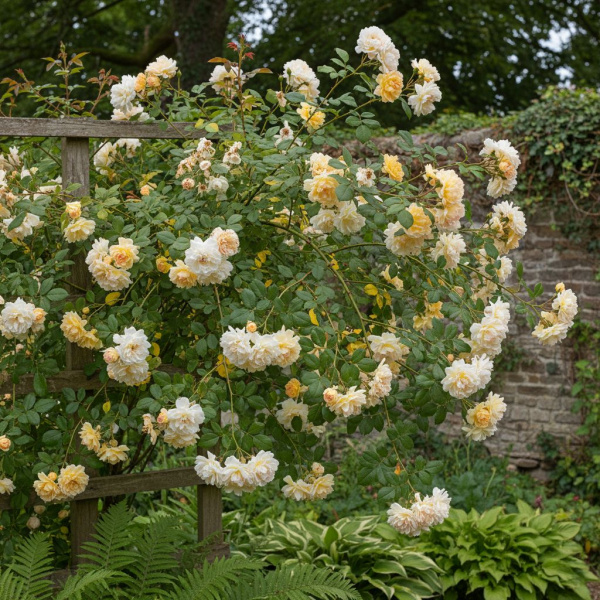 Фото Роза Ghislaine de Feligonde (Плетистая) (Rosa 'Ghislaine de Feligonde')