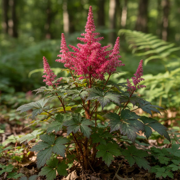 Фото Астильба Short n' Sweet  Fireberry (Astilbe chinensis 'Short n' Sweet Fireberry')