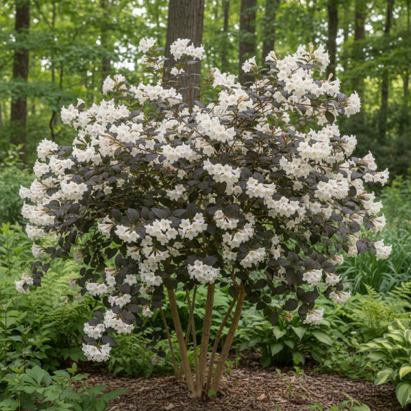 Фото Вейгела Ebony and Ivory (Weigela florida 'Ebony and Ivory')