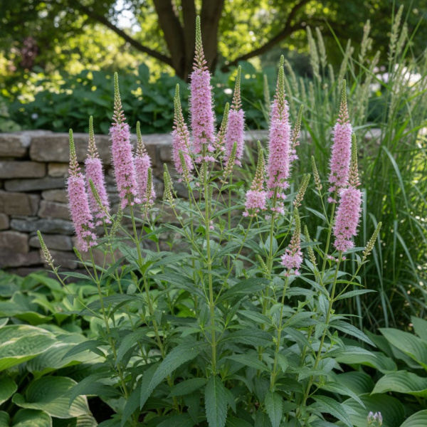 Фото Вероника длиннолистная Pink Damask (Veronica longifolia Pink Damask)