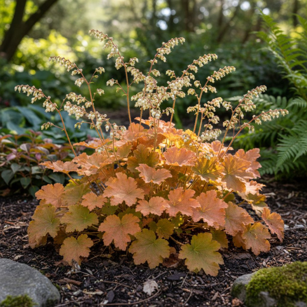 Фото Гейхера Peach Flambe (Heuchera Peach Flambe)