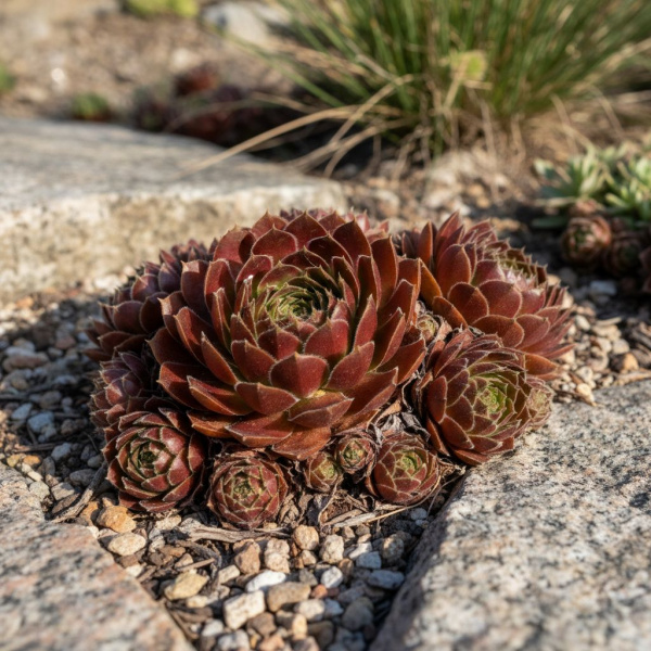 Фото Молодило Mahogany (Sempervivum 'Mahogany')