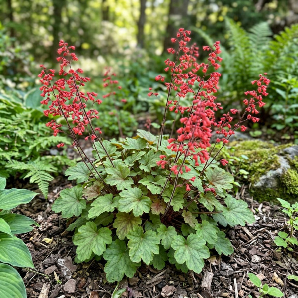Фото Гейхера кроваво-красная Coral Forest (Heuchera sanguinea Coral Forest)