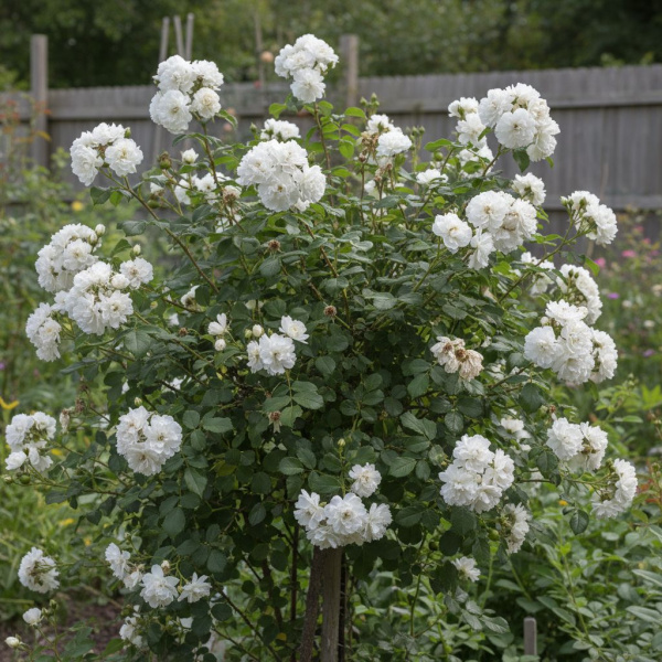 Фото Роза White Grootendorst (Гибрид розы rugosa/парковая) (Rosa 'White Grootendorst')