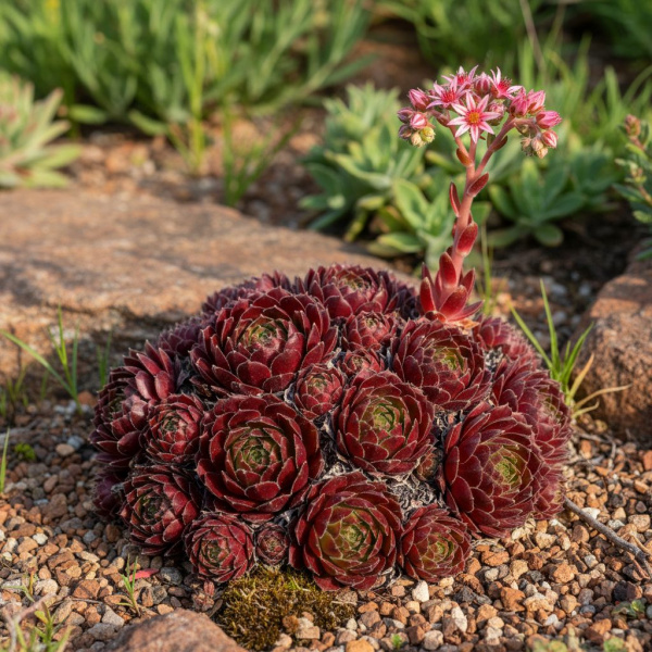 Фото Молодило Country Red (Sempervivum 'Country Red')
