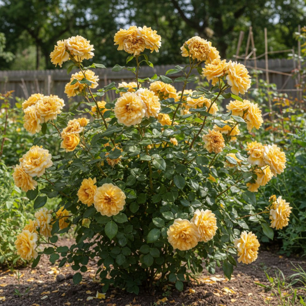 Фото Роза Golden Border (Флорибунда) (Rosa Golden Border (Floribunda))