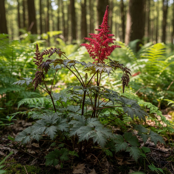 Фото Астильба Mighty Chocolate Cherry (Astilbe Mighty Chocolate Cherry)