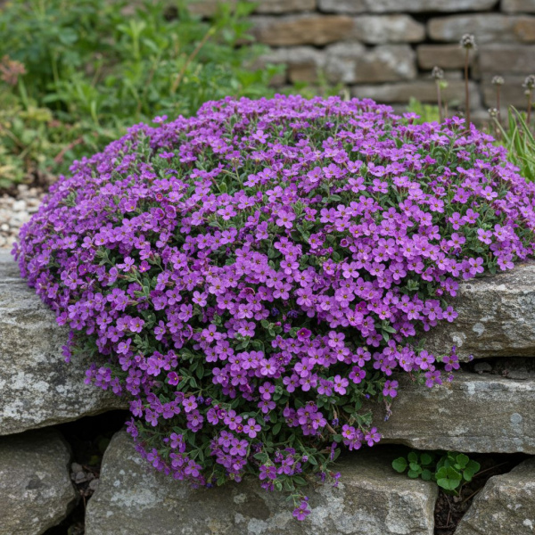 Фото Обриета Audrey Deep Purple Compact (Aubrieta x cultorum 'Audrey Deep Purple Compact')